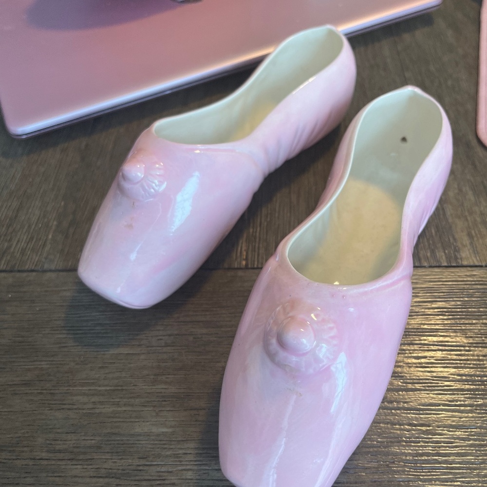 Porcelain ballet shoes